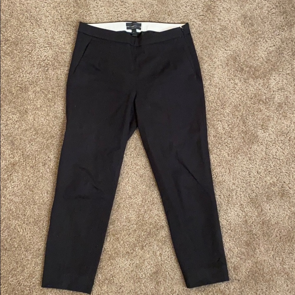 J. Crew Martie pants crop/ankle, black 2P